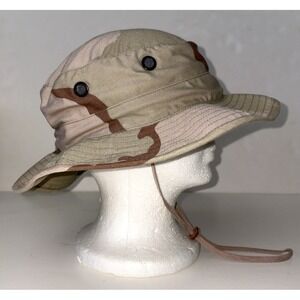 US Military 3-Color Desert Camo Ripstop Boonie Sun Hat Size 7